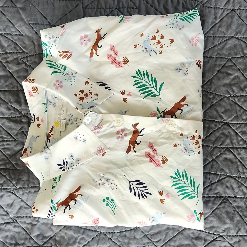 Boden Button-Up Fox Shirt
